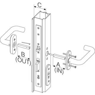Grebspind t/EL480/580 47/50mm - Elektromekaniske låse - Magnet & motorlåse