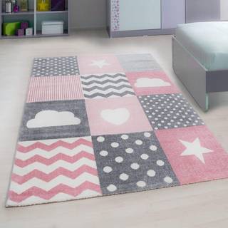 Børnetæppe Kids 620 tæppe - Pink - 160X230 cm