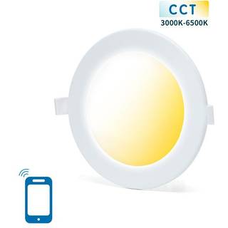 Outlet: Aigostar Smart WiFi CCT LED Downlight (Ø170) 12W, Dæmpbar - Hvid