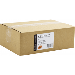 Tjep gipsskrue HP Coil Combi 3,9x28 2000stk/pk sort 839987