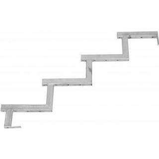 HORTUS galvaniseret trappevange 4-trin