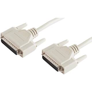 25pin D-Sub Seriel han/han kabel - m/skrue - 1.8 m