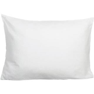 Krepp pudebetræk fra HØIE - PURE HVID 50x70 cm.
