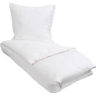 Sengetøj i 100% Egyptisk bomuld - 150x210 cm - Hvidt sengetøj - Ekstra blødt sengesæt fra By Borg
