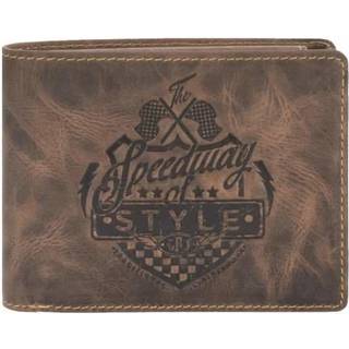Geldbörse Leder 12x9cm Daytona "Racing Collection" antikbraun | Greenburry.de