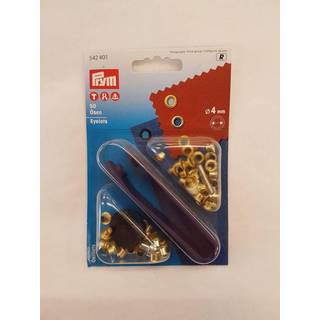 Prym guld snøreringe 4mm