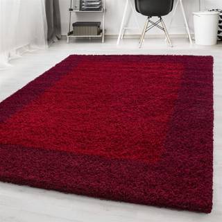 Life Shaggy Tæppeløber Ramme - Rød - 100x200 (Løber)