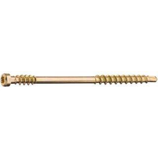 Grabber LTX62CH200 Montageskrue med bits, gul-krom 3,3 x 62 mm, pakke med 200