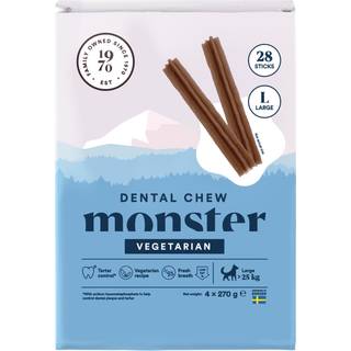 Monster Dog Dental Chew Vegetarian Large - 28-pakke