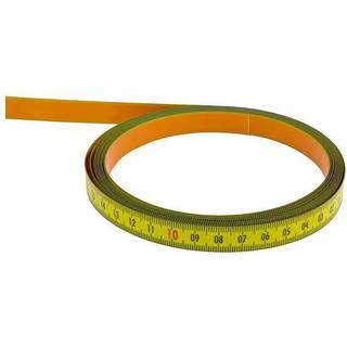 Selvklæbn. båndmål stål 3mtr×13mm H-V grad. gul