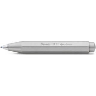 Kaweco Steel Sport Ball Pen I Retractable Ballpoint Pen Med Standard D1 Refills i en nostalgisk tinboks I Metal Ball Pen 10,5 cm