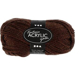 Fantasia Polyacrylgarn 50g - Brun, 80m Kvalitet
