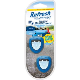 Opdater din bil! E300877700 Dual Scent Mini Diffusers New Car/Cool Breeze Duft
