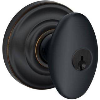 Schlage F51A SIE 716 og Siena Knob med Andover -trim Keyed Entry Lock Aged Bronze