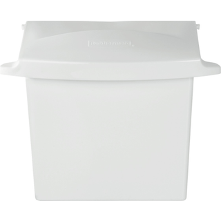 Rumbermaid 614000 sanit?r servietsbeholder med stiv foring rektangul?r plastik hvid