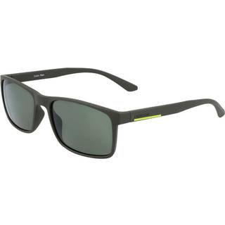 Calvin Klein Mand CK21508S 317 Solbriller Plast Grøn uigennemsigtig Grøn Firkantet
