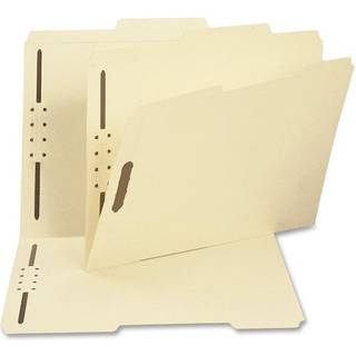 Smead fastg?relsesfilmappe 2 fastg?relsesmidler forst?rket 2/5-sk?ret fane til h?jre for centerposition Guide H?jde Letter St?rrelse Manila 50 pr
