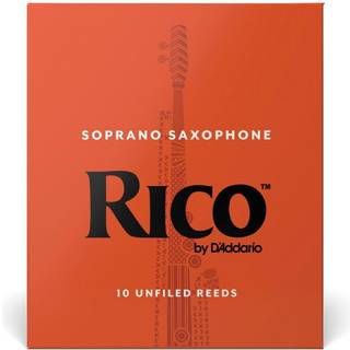 Daddario Woodwinds - Rico Soprano Sax Reeds - Soprans saxofon Reeds - Soprano Reeds udformet til begyndere Studerende undervisere - Styrke 3,5 10