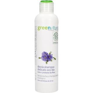 Greenatural Shower Gel & Shampoo Brusegel og shampoo 2-i-1 Linen and Rice 250 ml - 250 ml
