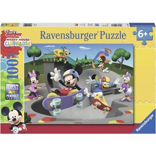 Ravensburger Mickey & Minnie: Skate Park Adventure | 100 -stycken pussel för barn | Unika välmonterade bitar | Rolig & pedagogisk leksak | FSC Ce