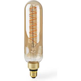 Nedis LED glødepære E27 | T65 | 8.5 W | 600 lm | 2000 K | Dæmpbar | Med guld finish | Retro stil | 1 stk