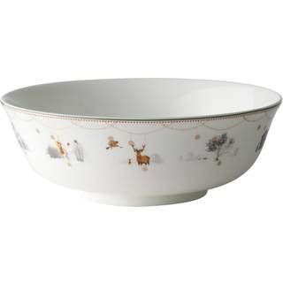 Wik & Walsøe Julemorgen Skål 22 Cm - Suppeterriner Benporcelæn Hvid - 45403
