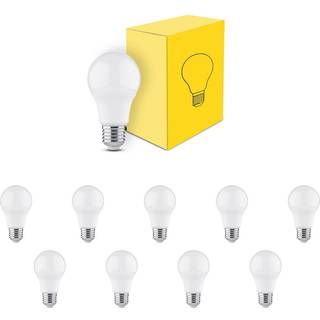 Fordelspakke 10x LED Pære E27 Pære matt 4.9W 470lm - 830 varm hvid | erstatter 40W