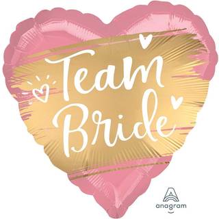Folieballon Team bride hjerte