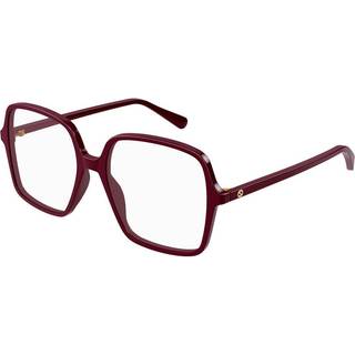 Gucci Kvinde GG1003O 005 Optiske stel Bordeaux Transparent Firkantet