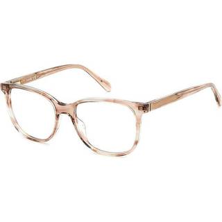 Fossil FOS 7140 2OH 53 Briller Kvinder Brun - Transparent Horn Beige - 53mm