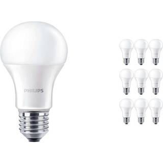 Fordelspakke 10x Philips Corepro LED Pære E27 Pære matt 13W 1521lm - 830 varm hvid | erstatter 100W