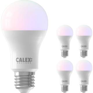 Fordelspakke 5x Calex Smart Tuya Wifi E27 Pære 8.5W 806lm - 822-840 Justerbar Hvid | RGBW - dæmpbar - erstatter 60W