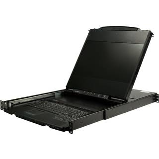 17" StarTech.com 17" Dual Rail Rackmount KVM Console with 1080p - DVI & VGA - KVM console - Full HD (1080p) - 17.3"