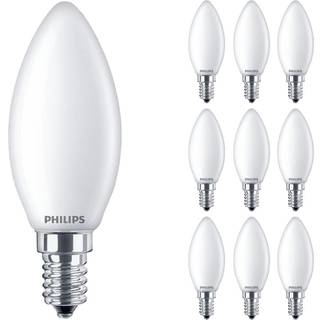 Fordelspakke 10x Philips Corepro LED Kerte E14 matt 2.2W 250lm - 827 ekstra varm hvid | erstatter 25W