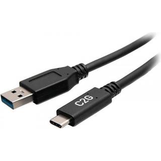 C2G 6in USB 3.0 USB-C TO USB-A M/M BLK