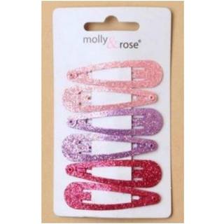 Hårspænde glitter lyserød/lilla/pink