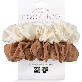 Hår scrunchie Cappuccino plastikfri - 2 stk - KooShoo