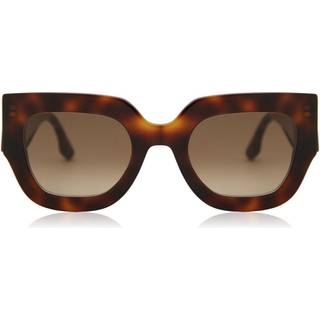 Victoria Beckham Kvinde VB606S 215 Solbriller Acetat Havana Brun Firkantet Normal Fotokromatisk