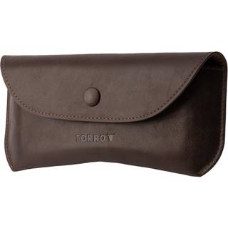 Leather Sunglasses Case / Glasses Case - Dark Brown