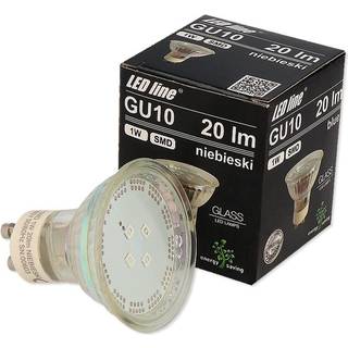 Outlet: GU10 LED Pære 1W, 220-260V Med Blå Lys