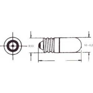 Glødelampe dværglampe E10 24V 10x23mm 130mA