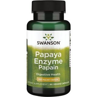 Papayaenzym Papain, 100 mg - 90 vegetabilske kapsler