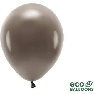 10 stk. Økologiske balloner brun 12" - Biologisk nedbrydelig festdekoration i latex