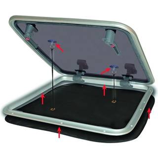 Myggenet til båd (dæksluge) Waterline Design Popup, universal, 720 x 720 mm