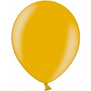 100 stk. Latex balloner guld metallic 10" - Professionel kvalitet til festdekor