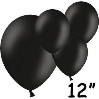 Sorte balloner 12" - 100 stk.