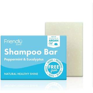 Friendly Soap Natural Shampoo Bar Peppermint & Eucalyptus Naturlig sæbe til Hår 95 g - 95 g