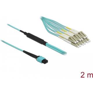 Fiber optisk MPO hun til 12 x LC Duplex han - Multi-mode OM3
