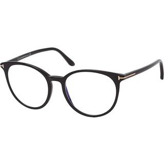 TOM FORD Kvinde FT5575-B 1 Optiske stel Acetat Sort Rund Normal