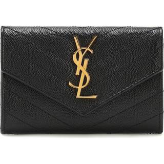 Saint Laurent Monogram Small leather wallet - black - One Size